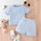 Thumbnail: Baby Blue Bear Tee & Shorts Set