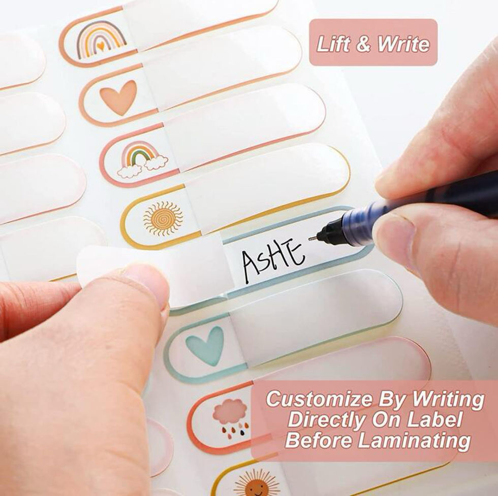 Thumbnail: 48 Waterproof Name Label Stickers