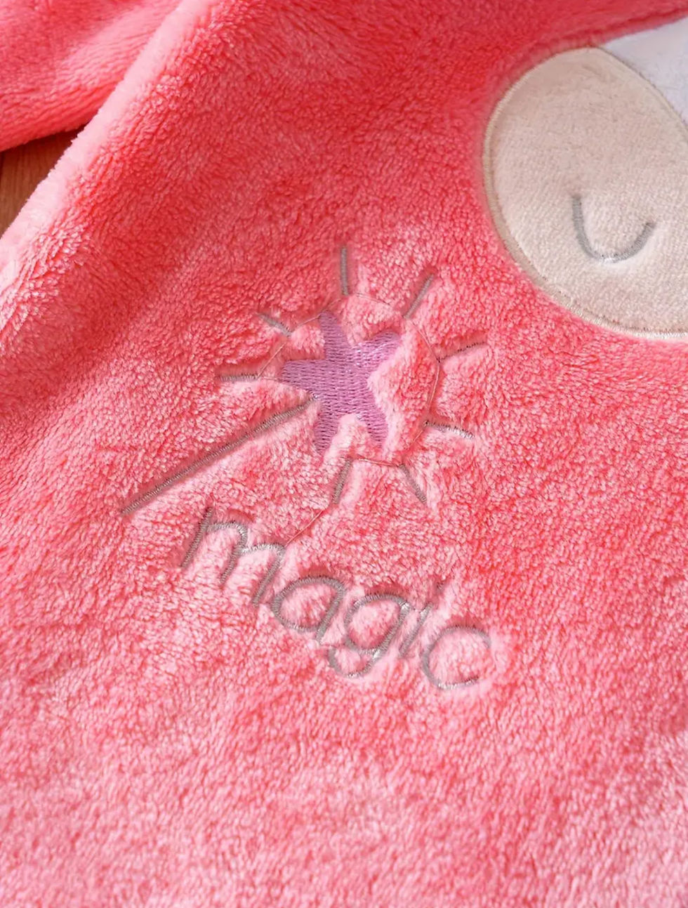 Thumbnail: Cozy Unicorn Embroidered Long Sleeve Romper