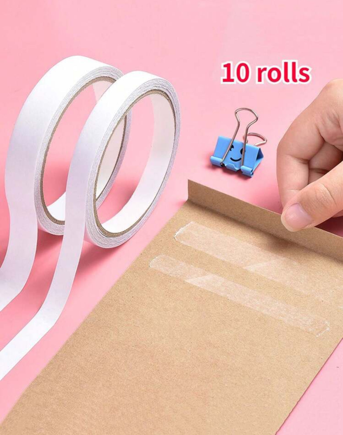 10 Mini Craft Double Sided Strong Transparent Tape