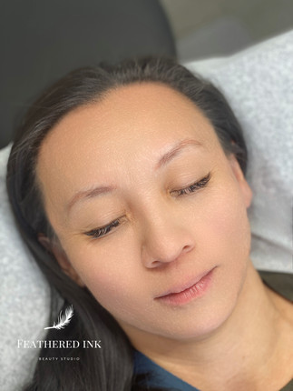 before microblading shading