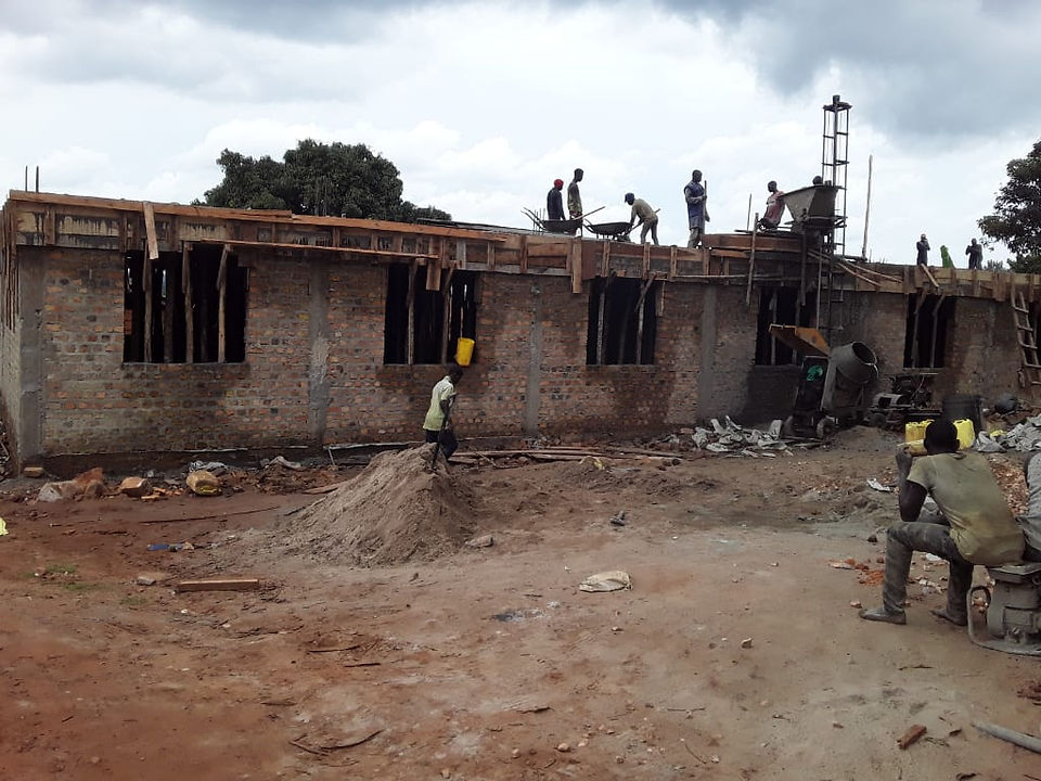 1st floor with brick walls finished