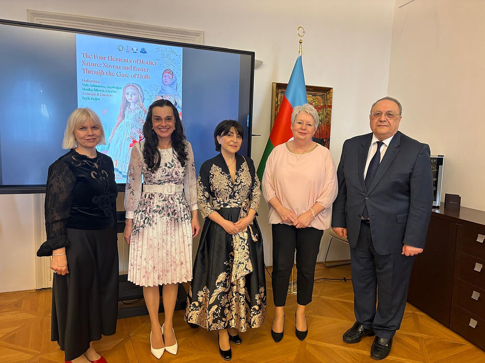 Mgr. Michaela Burtková MŠMT, PhDr. Karolina Kubas Grocholová, Leyla Begim, Hana Hlaváčková a Jashar Teymur Aliyev.