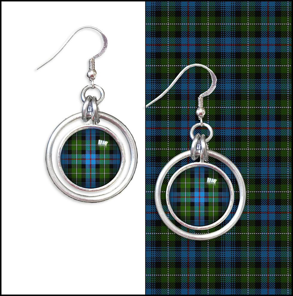 Thumbnail: Tartan Hoop Earrings