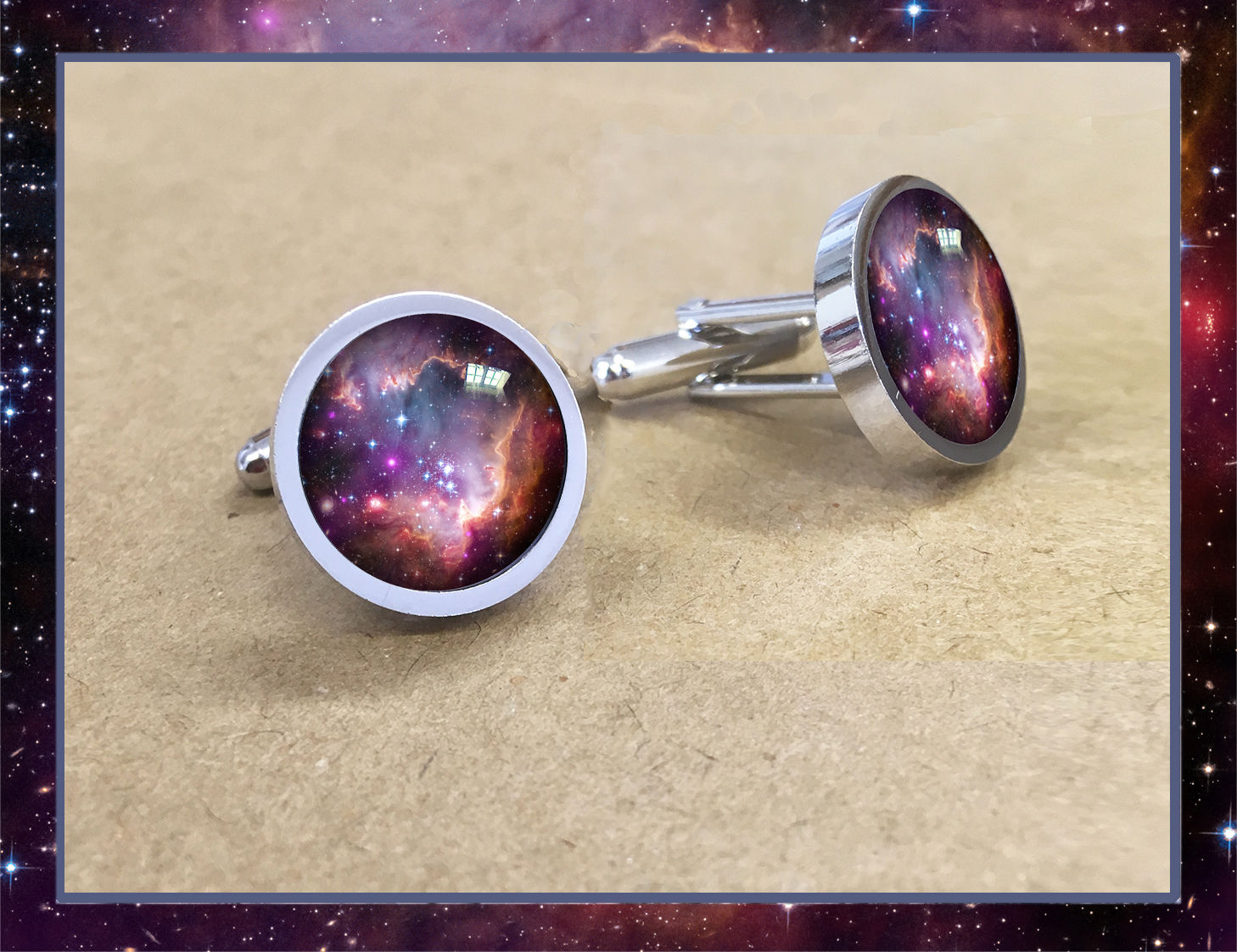 S.M.C.Galaxy Cufflinks