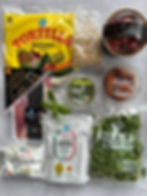 Ingrediënten voor italiaanse wraps