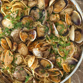 Pasta vongole met ‘Nduja