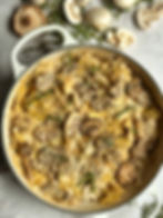 Ravioli champignons champignonroomsaus 