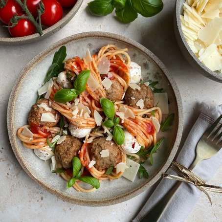 Pasta met Italiaanse gehaktballetjes 
