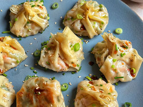 Dumplings met scampi