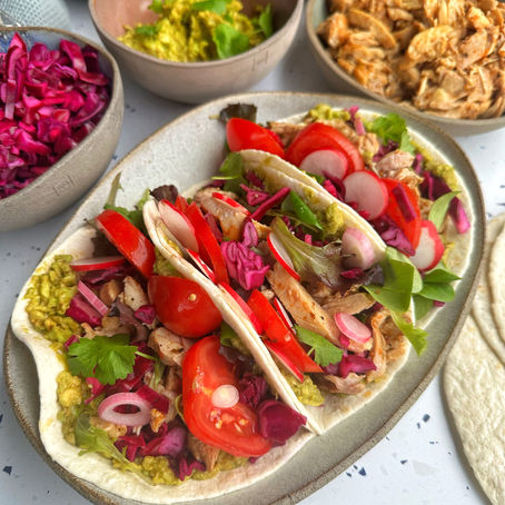 Wraps met pulled kip