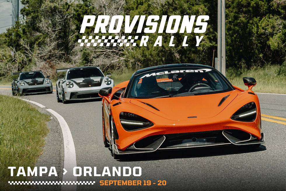 Provisions Rally: Orlando Presented by Porsche Tampa