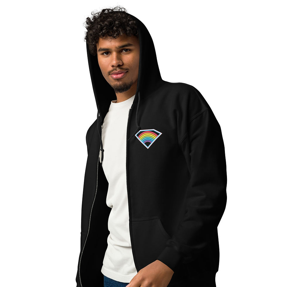 Thumbnail: Pride Power Unisex heavy blend zip hoodie