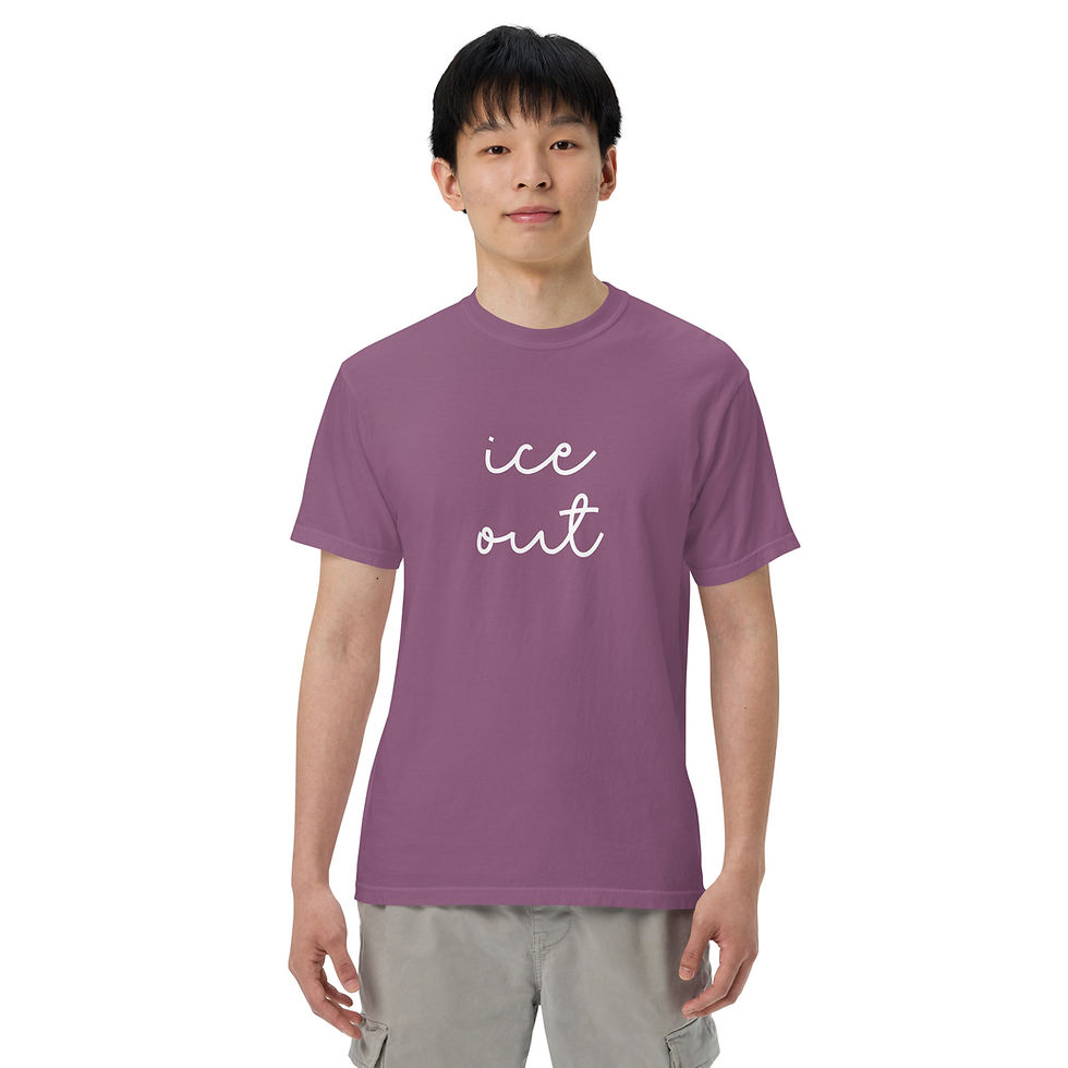 Thumbnail: ice out unisex garment-dyed heavyweight t-shirt