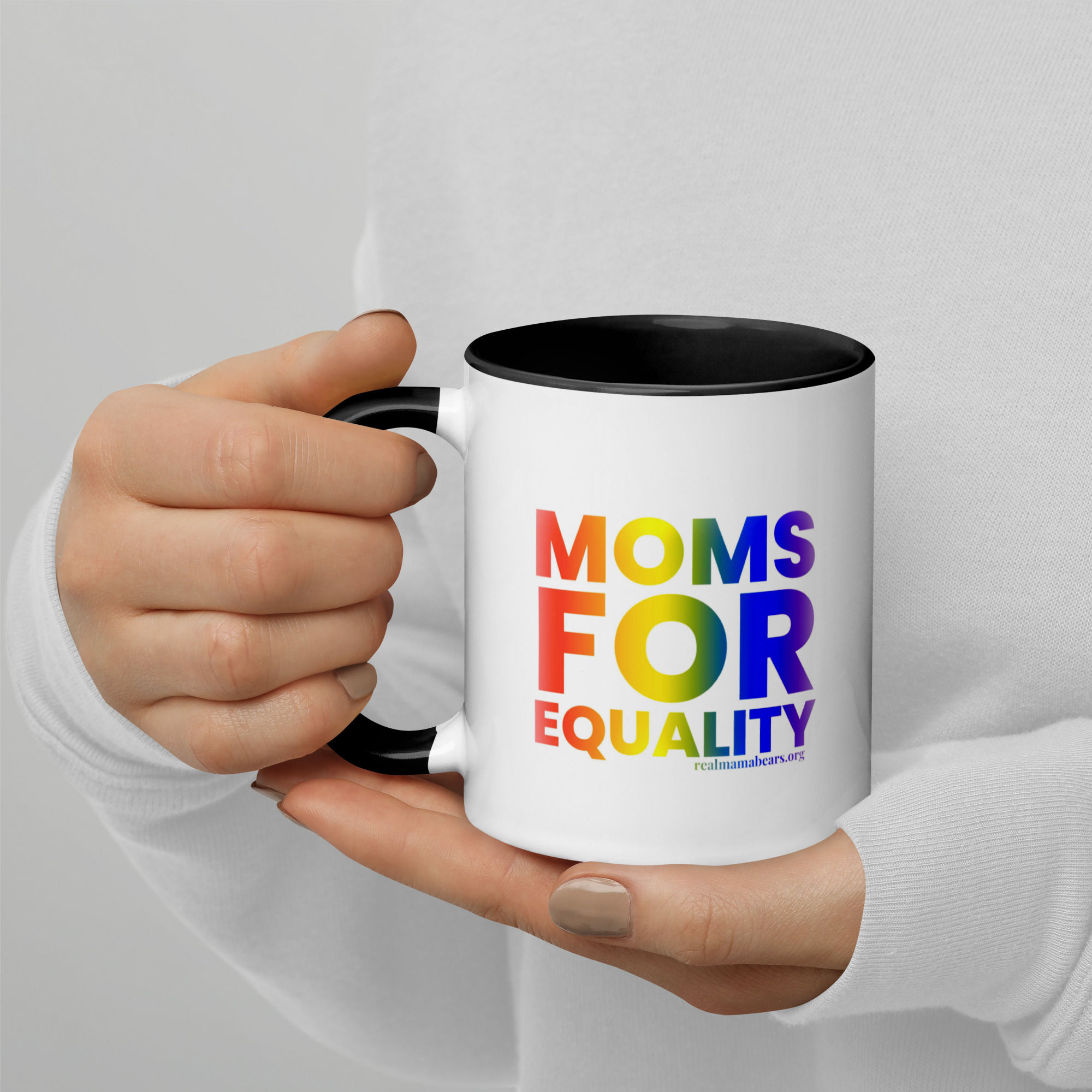 Moms for Equality Mug with Color Inside