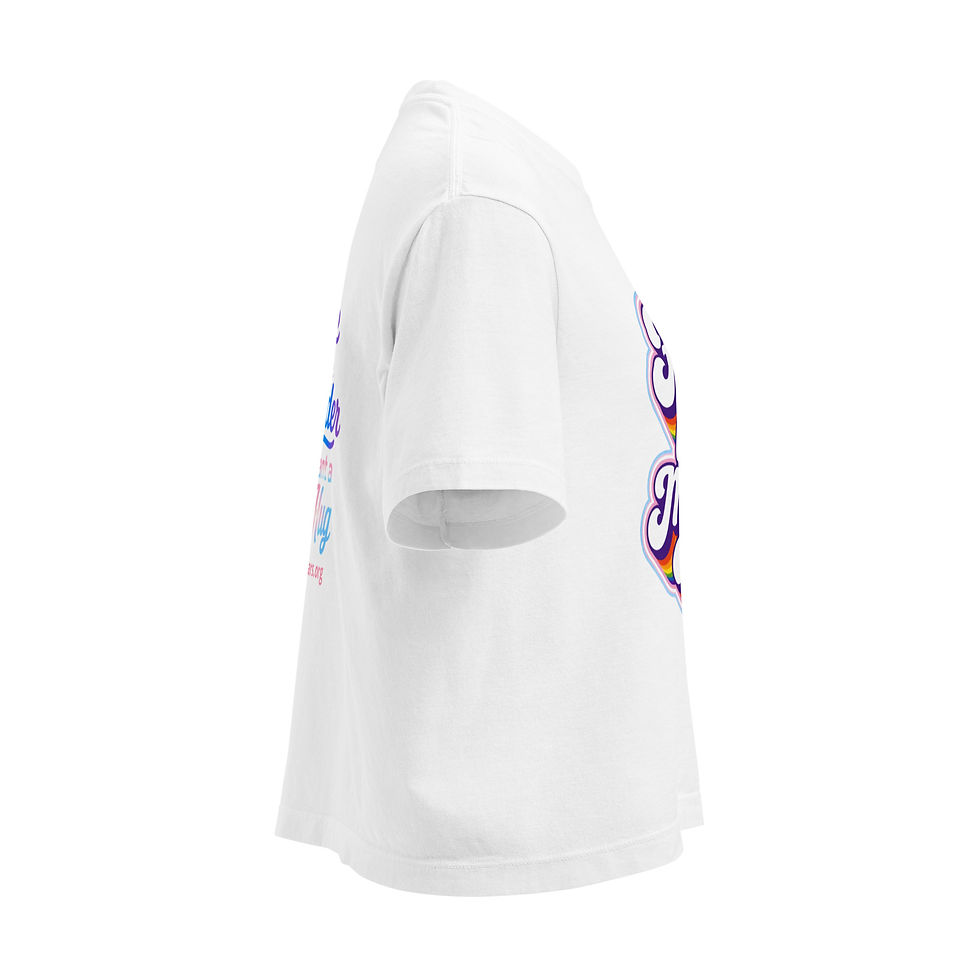 Thumbnail: FIGHT Women’s heavyweight boxy tee with back message
