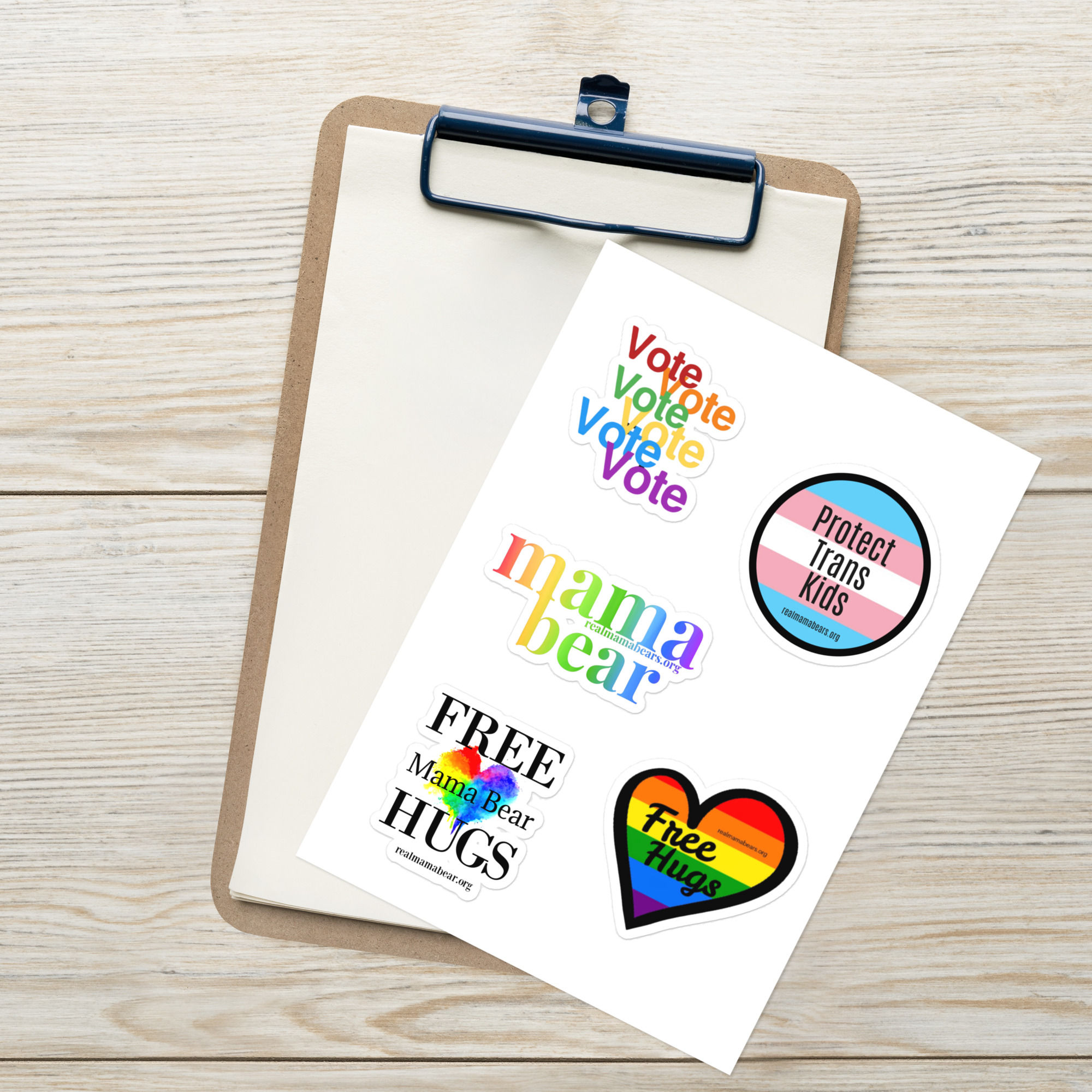 Mama Bear Variety Sticker sheet