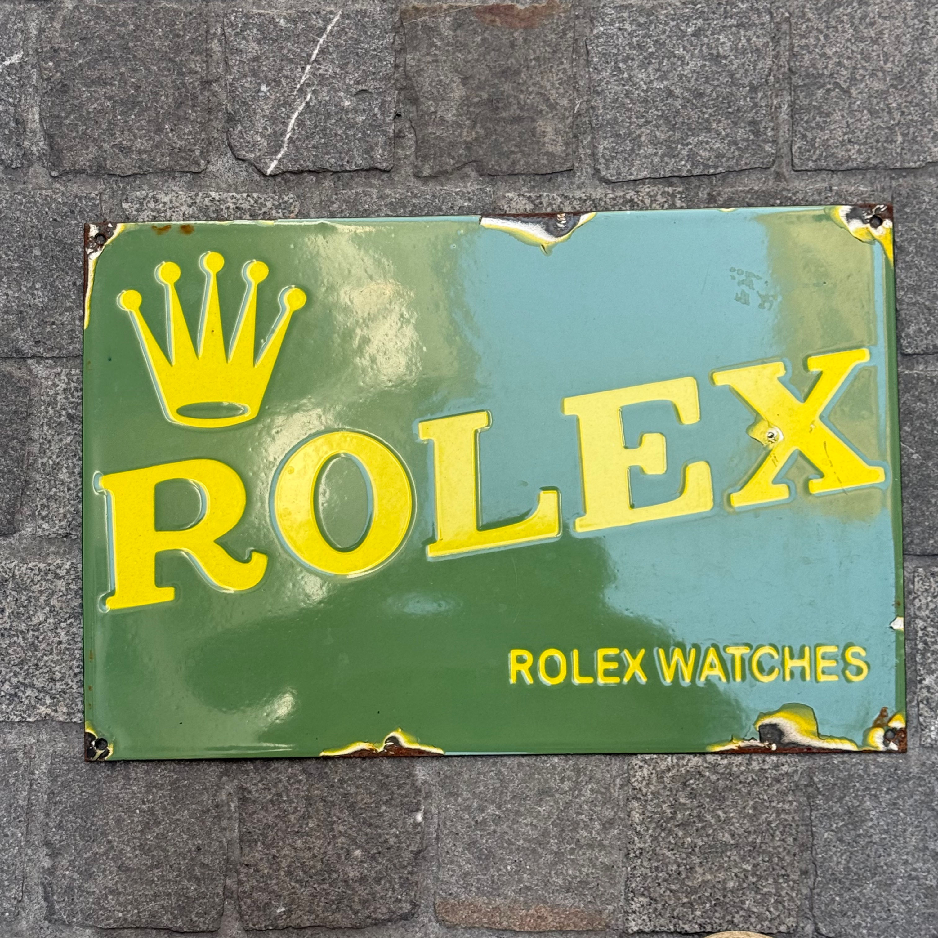 Rolex - Emailschild ca 1930