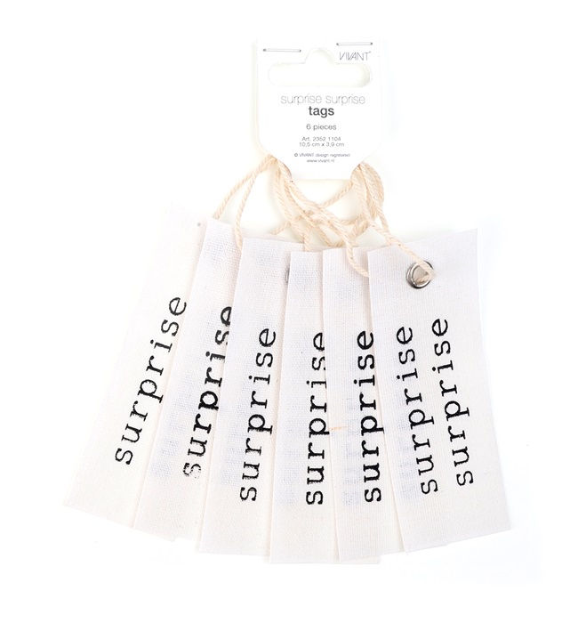 Surprise tags mittel (6er Pack)