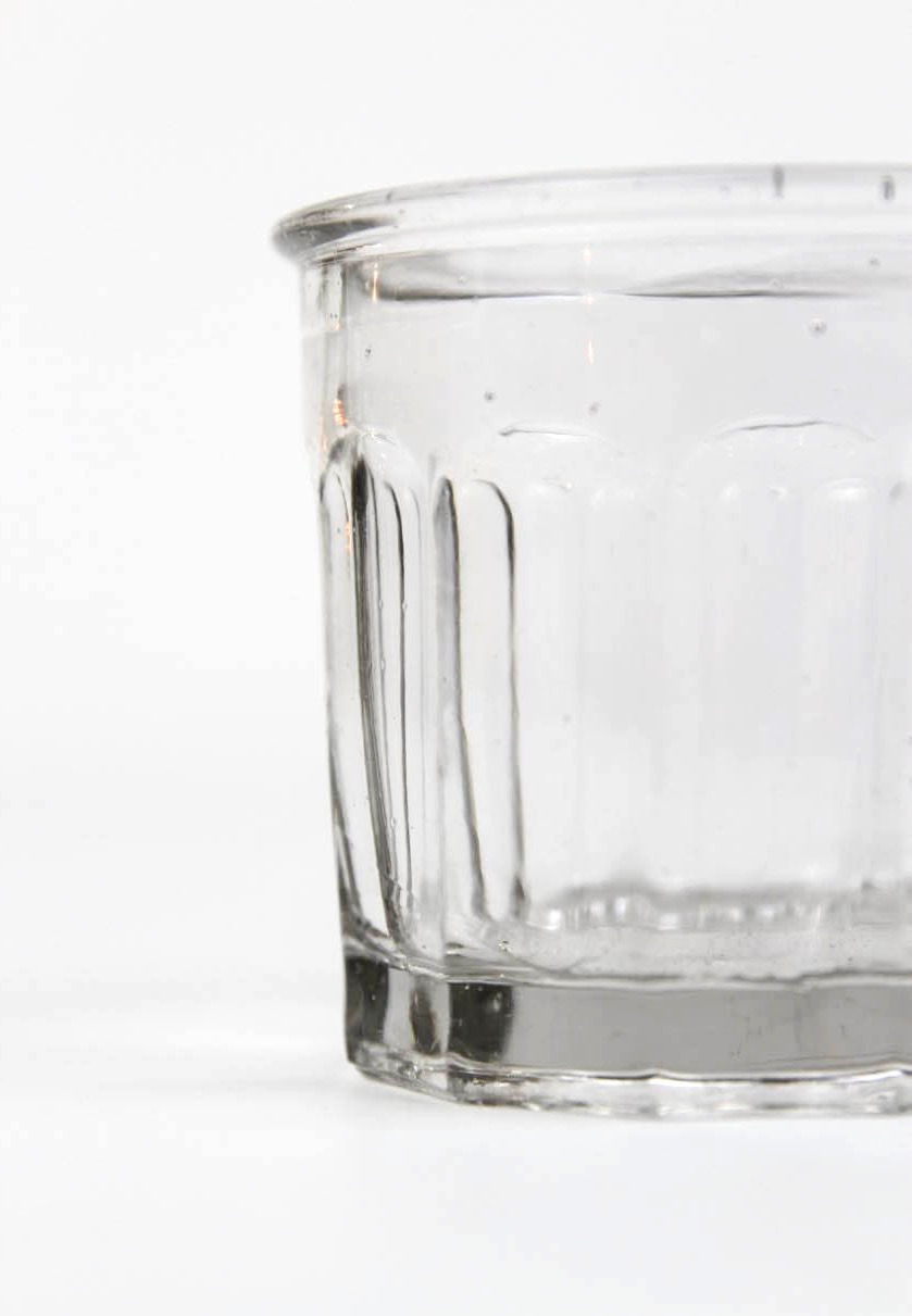 Miniaturbild: Vintage französisches Konfitürenglas gross (mundgeblasen, 1900-1930)