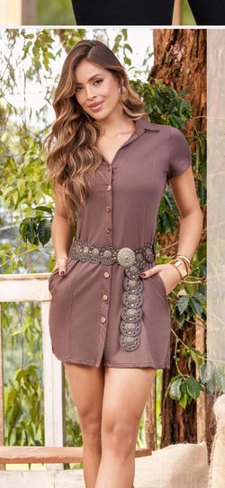 VESTIDO MARRON
