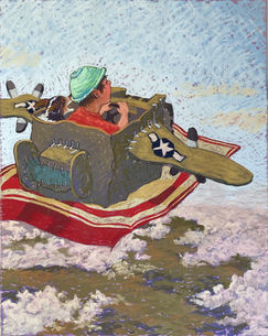 Livin' the Dream, dream, fly, flying, aircraft, airplane, plane, cardboard, magic carpet,