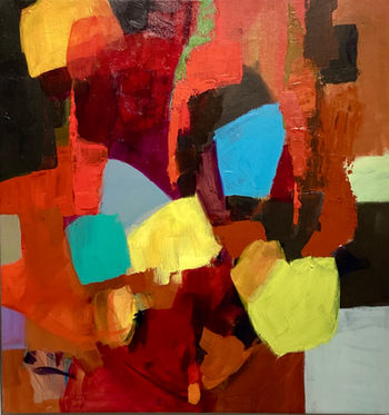 Abstraction avec dominante rouge