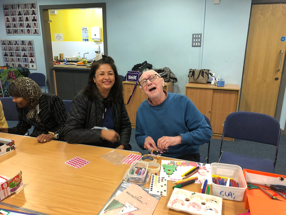 Member and Carer at Group
