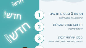 סניפי ביקורופא חדשים ושירותים נוספים לחיילים