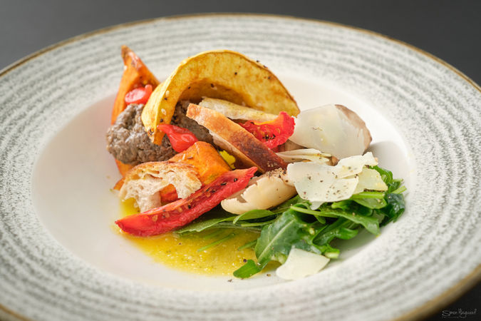 Squash vegatarian main course served at cheltenham racecourse 2025 