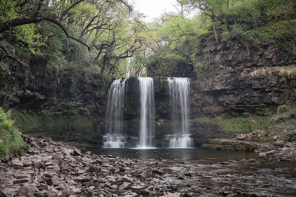 Sgwd yr Eira, or ‘Waterfall of Snow’ in the Brecon Beacons