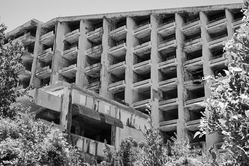 Abandoned hotels and buildings in Kupari, Croatia