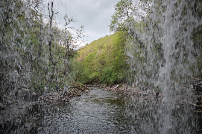 Sgwd yr Eira, ‘Waterfall of Snow’ on the Brecon Beacons four waterfalls trail