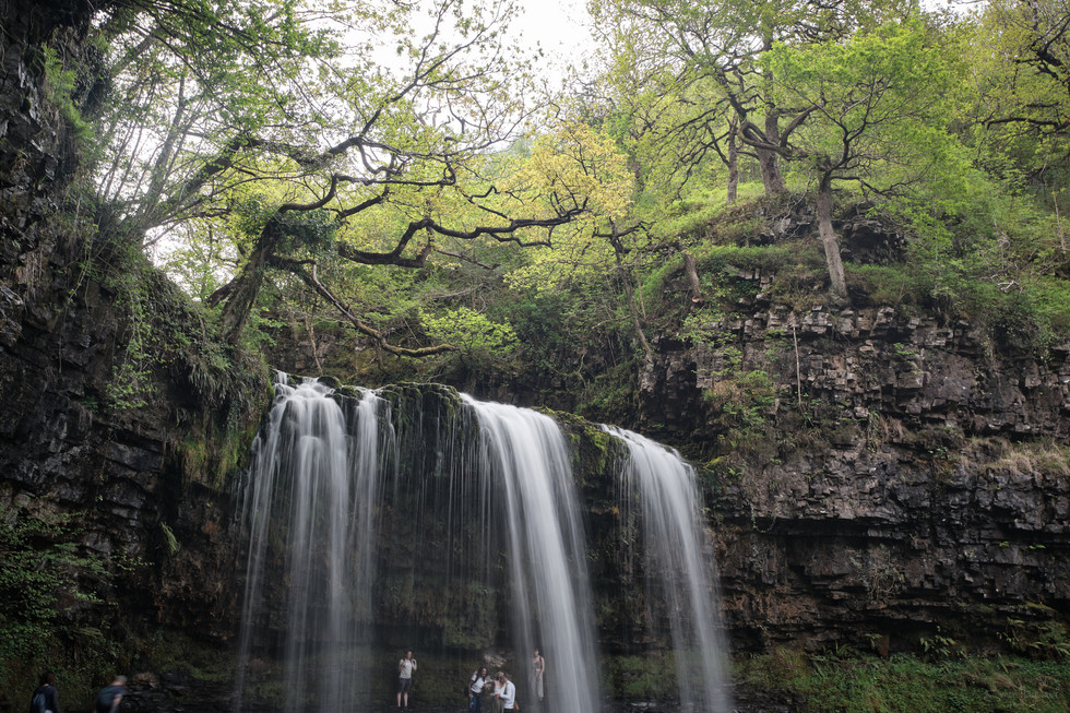 Sgwd yr Eira, ‘Waterfall of Snow’ on the Brecon Beacons four waterfalls trail
