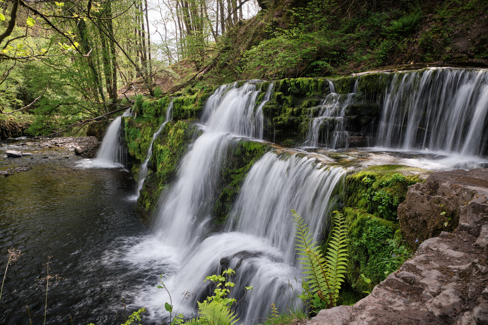 Sgwd y Pannwr, ‘Fall of the woollen washer’ on the Brecon Beacons Four Waterfalls Walk