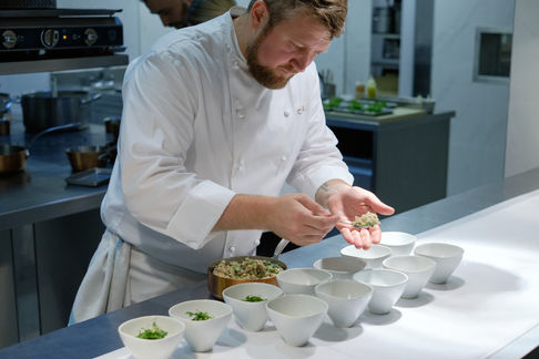 Image of chef working in kitchen