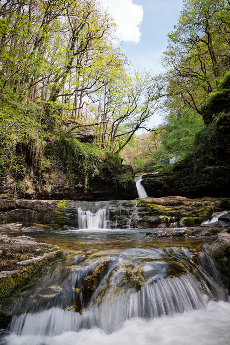 SGWD ISAF CLUN-GWYN waterfall in the Brecon Beacons