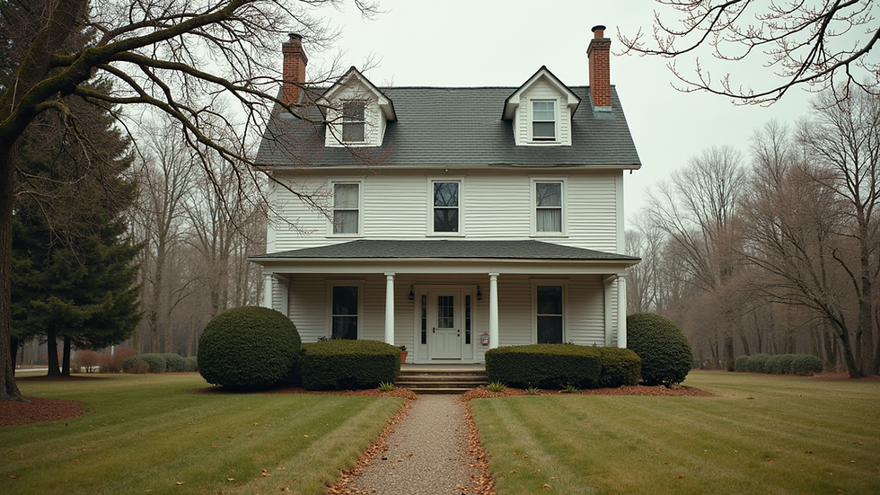 Eye-level view of a historic building in Aldie, Virginia