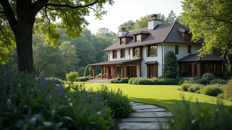 High angle view of a luxurious home in McLean, VA