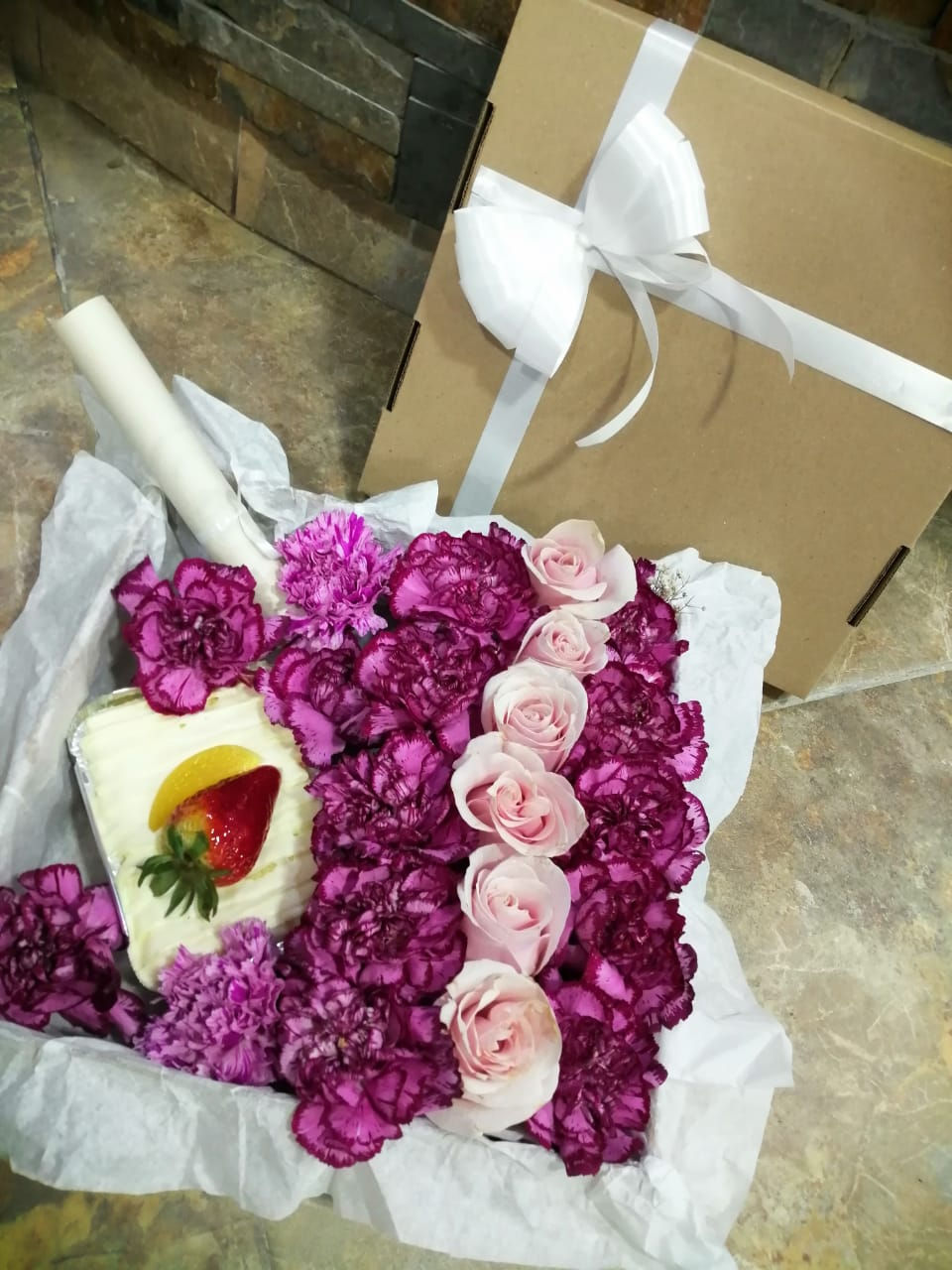 Miniatura: Postre floral