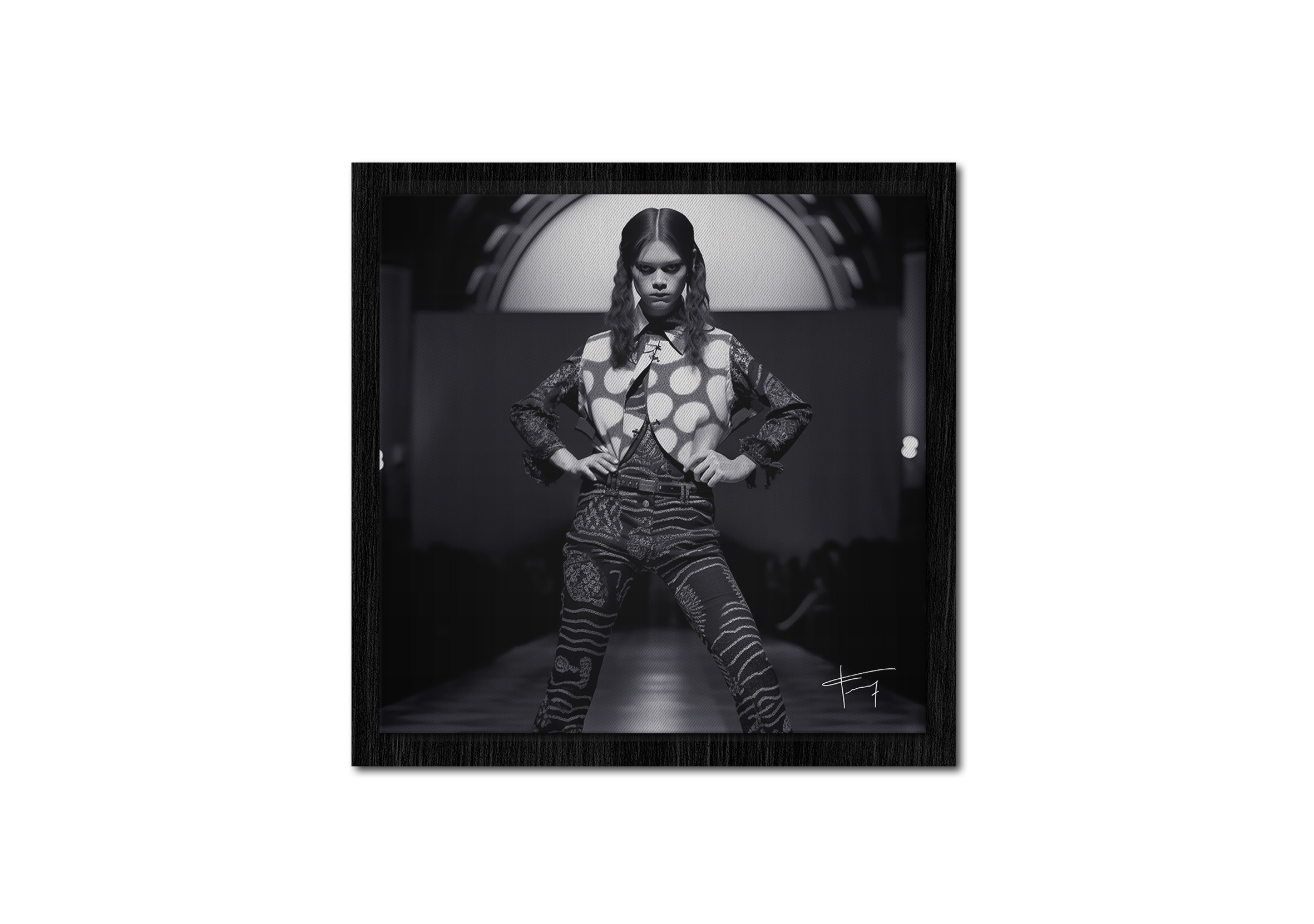 Collection" We are Mercredi " #001U 70x70cm Caisse Américaine