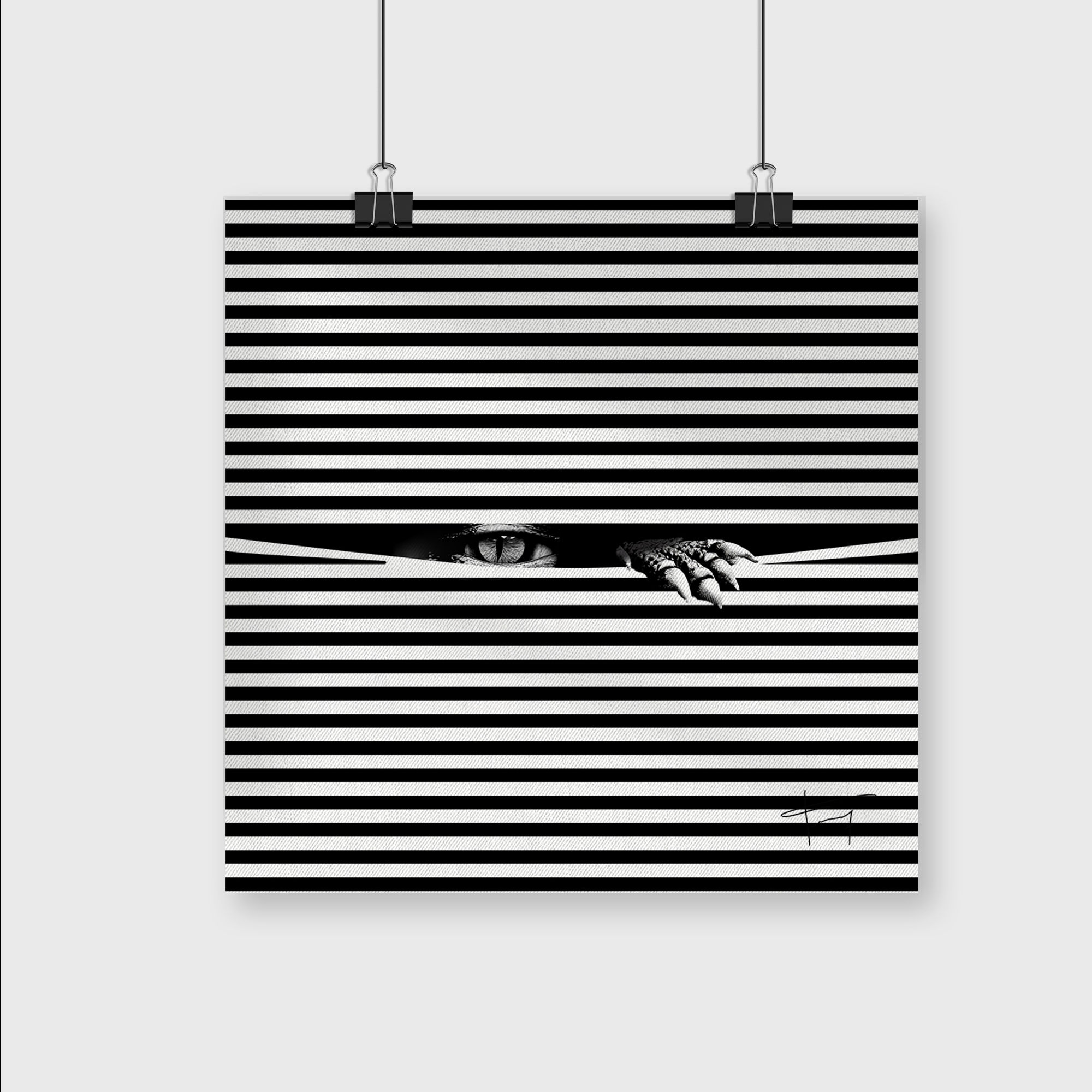 " Crocodile Store " 50x50cm Affiche Photo