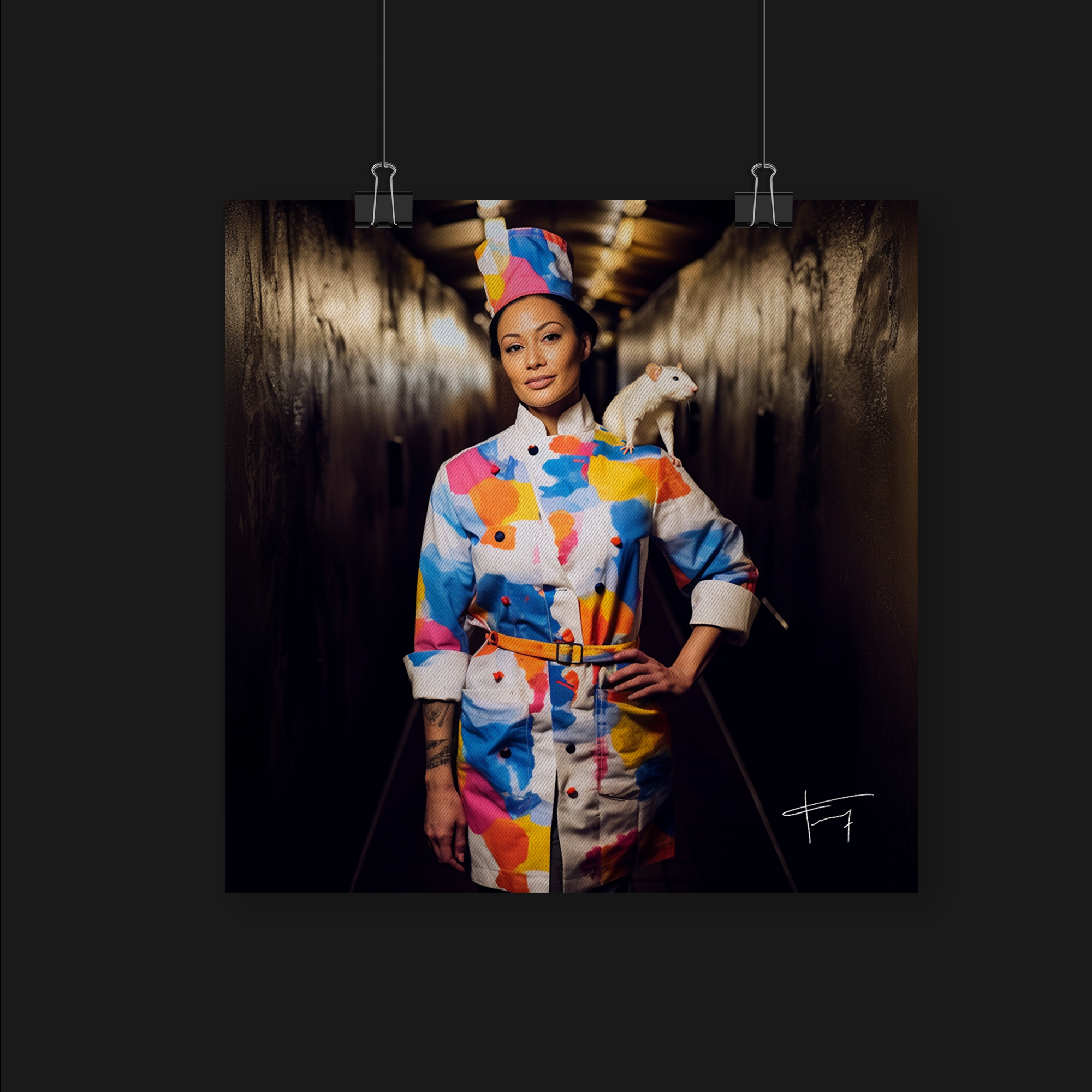 " Ratatouille " #007A 50x50cm Affiche Photo