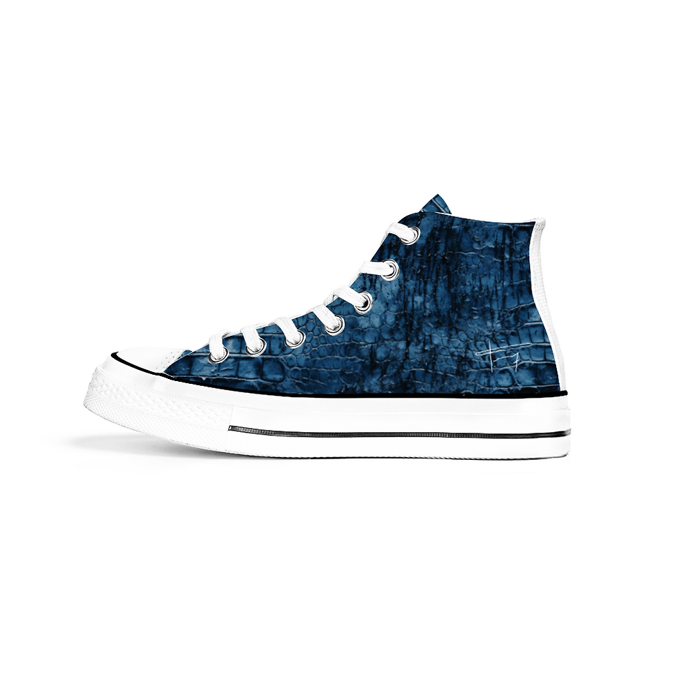 Miniature : Sneakers "Blue Crocodile de Nîmes"