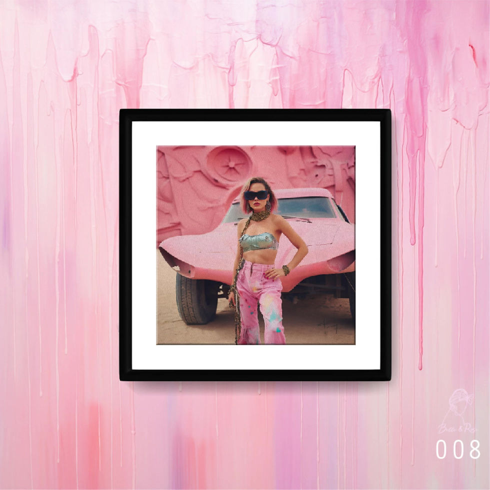 Miniature : #A002 " Belle & Rose " 50x50cm Affiche Photo