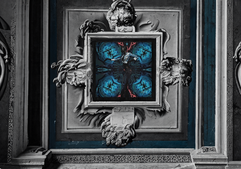 Miniature : "Denim is the new black" 70x70cm #004_4U Caisse Américaine