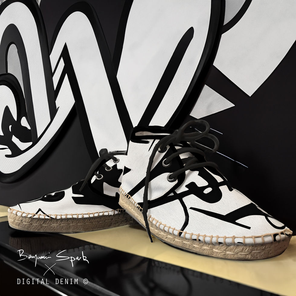 Miniature : Espadrilles en Denim Digital Denim©
