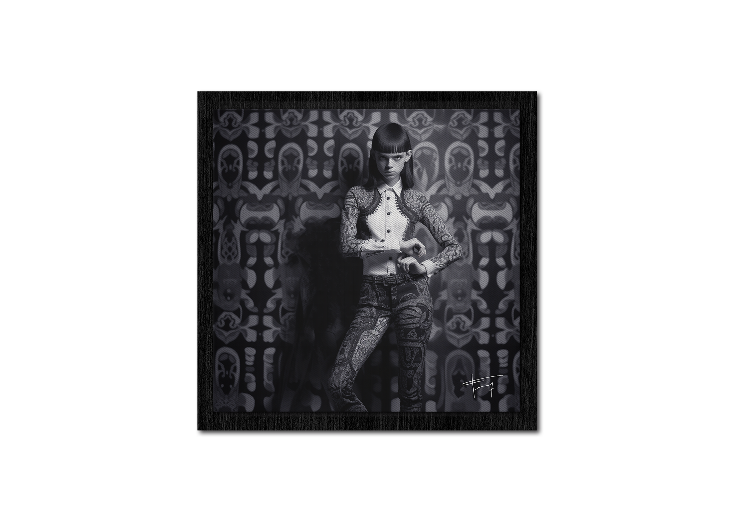 Collection" We are Mercredi " #003U 70x70cm Caisse Américaine