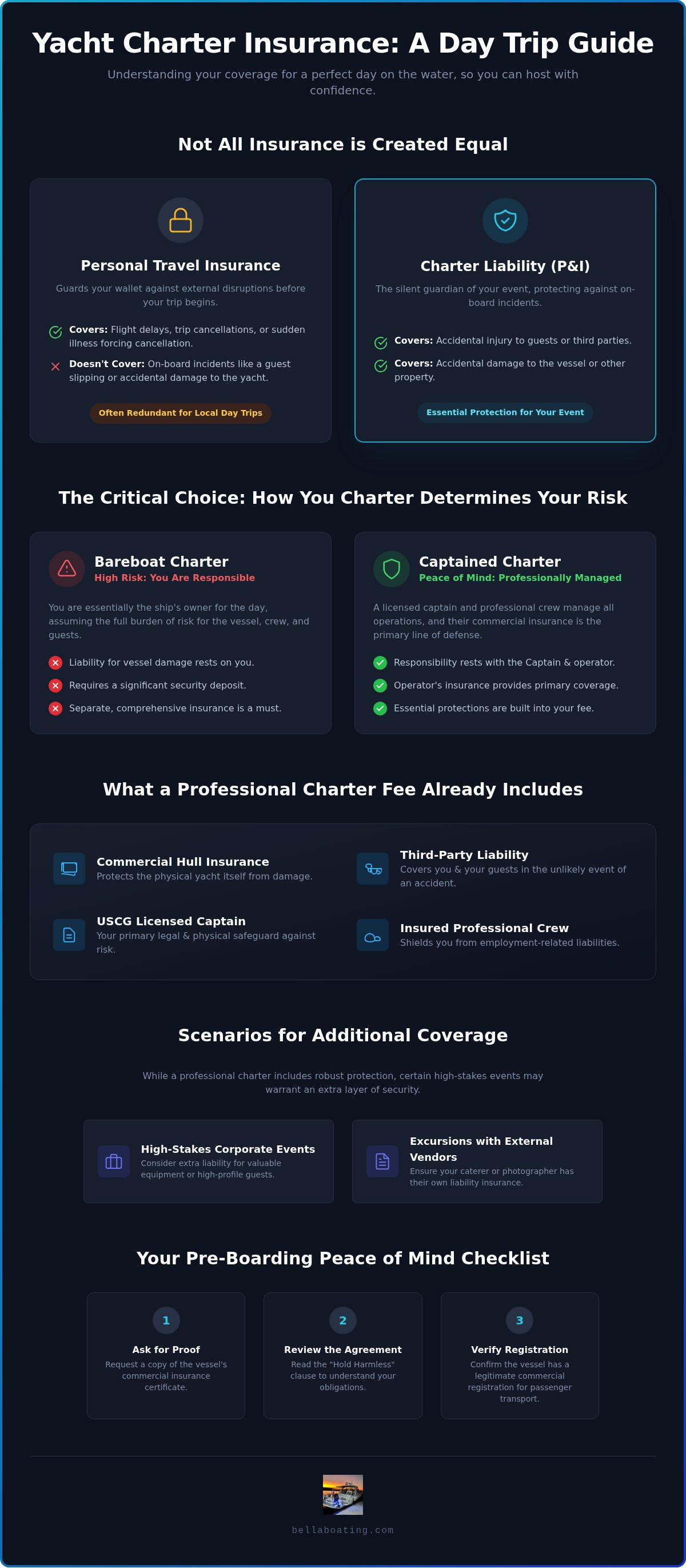 Is yacht charter insurance necessary for a day trip