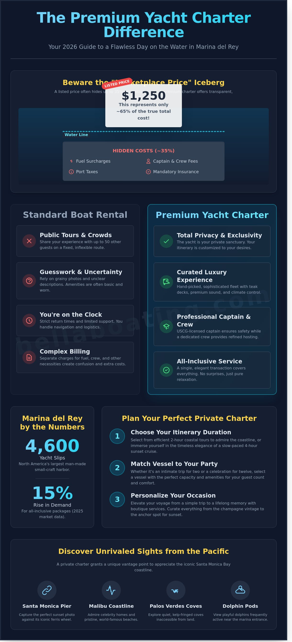 Yacht charter marina del rey